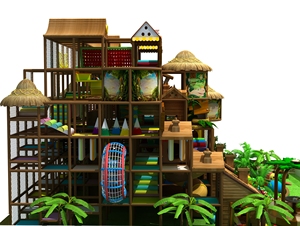 ศูนย์เล่นในร่มสำหรับเด็กแบบกำหนดเองได้ พร้อมสไลเดอร์สูงและอุปกรณ์สนามเด็กเล่นในร่มพร้อมแทรมโพลีนพาร์ค - Product Image 5