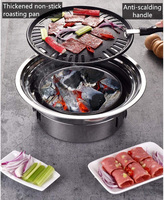 Barbecue multifonctionnel au charbon de bois, Portable, pour usage domestique, coréen, réchaud pour pique-nique Camping, livraison directe