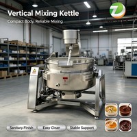 50L-1000L RVS elektrische ketel met roerder/mixer, gejackete multicooker voor fruitjam, chilisaus, met motor, lager en tandwielkast