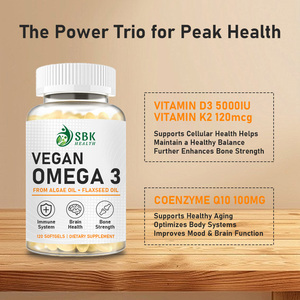Private Label Vegan Omega 3 Softgels Supports Cellular Health Helps Maintain A Healthy Balance Healthy Skin Eyes Softgels - Product Image 4