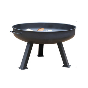 Portable Outdoor Fire Pit Round Wood Burning Stove For Courtyard Heating Windproof Rustproof High Temperature Resistant - Product Image 3
