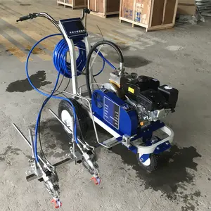 For sale used striping line pavement cold spraying cold paint airless spray used road marking machine