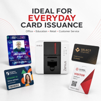 Impresora de Tarjetas Evolis Zenius2 |   Impresora Compacta de Tarjetas de Identificación y Credenciales |   Máquina de Impresión de Tarjetas de PVC de una Sola Cara para Tarjetas de Empleado y Membresía
