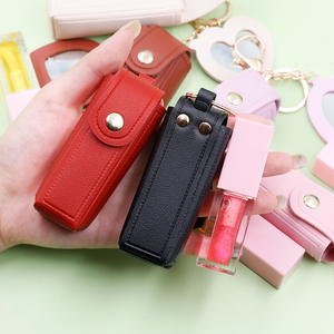 <span class=keywords><strong>Estuche</strong></span> de labios al por mayor con bolsa de cosméticos de espejo Bolsa de maquillaje de almacenamiento de labios Lápiz labial de <span class=keywords><strong>mujer</strong></span> Aceite de labios - Product Image 1