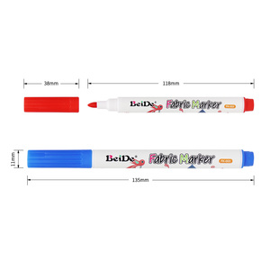 Marqueurs textiles permanents pour tissu, vente flash, 12 couleurs, lavables, indélébiles, stylo marqueur pour peinture <span class=keywords><strong>textile</strong></span>, imperméable, non toxique - Product Image 4