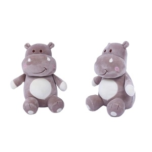 Factory Wholesale Customized Green <b>Hippo</b> Plush Stuffed Toy Soft Kawaii Mascot Girls <b>Gift</b> Small Size Super Soft PP Cotton Filling - Product Image 1