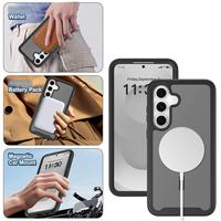 Coque de téléphone hybride magnétique en TPU mat effet ciel étoilé pour Galaxy S26 FE 5G