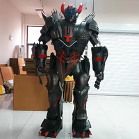 Changement de couleur Version taureau démon roi en gros portable lumière LED Robot Costume adultes activité fête Robot Costume