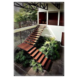 Prima Offre Spéciale Usine Vente Directe Art En Acier Au Carbone En <span class=keywords><strong>Bois</strong></span> pierre Marches Escaliers Droits - Product Image 5