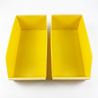 Bacs de rangement personnalisés pour showroom en feuille de polypropylène ondulé (PP) pour boîtes de stockage en polystyrène alvéolaire, conteneurs de picking en polystyrène alvéolaire, petits bacs
