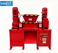 Broyeur à double arbre VANEST, machine de broyage pour le recyclage de déchets métalliques, câbles en cuivre, palettes en bois, plastique, équipement de broyage