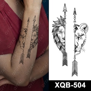Tatuajes Temporales Realistas de León para Hombres <span class=keywords><strong>y</strong></span> Mujeres, Adhesivos de Transferencia de Agua Seguros para la Piel, Diseños para <span class=keywords><strong>Pecho</strong></span>, Pierna, <span class=keywords><strong>Brazo</strong></span> <span class=keywords><strong>y</strong></span> Mano - Product Image 1