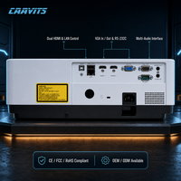 Proyektor Instalasi Laser CAAVITS 7100 Lumens WUXGA 3LCD untuk Proyektor Pameran Taman Hiburan, Proyektor Grosir CA-U701
