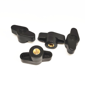 DIN934 1/4-20 Zoll M4 M5 M6 M8 Blind loch mit Innengewinde Z Typ Butterfly T Flügel Kunststoff griff Verriegelung Daumen knopf mutter Bergbau - Product Image 2