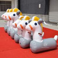 Cheval de course de Derby gonflable pour adultes et enfants, pour jeu de course de chevaux