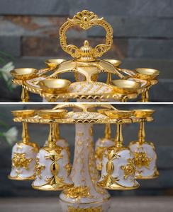 亜鉛合金金属ワイン & ウィスキーカップセット2022新着ファッションローテーションスタイル高級高品質売れ筋工場価格 - Product Image 4