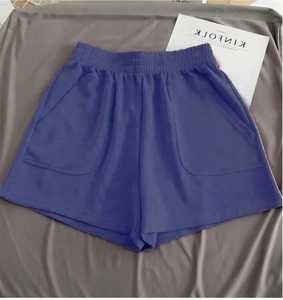 Women's <b>High</b> Elastic <b>Waist</b> Washed Quick Dry Breathable Solid Knitted Polyester/Nylon Sports Shorts Beach <b>Hot</b> <b>Pants</b> Fashion - Product Image 5