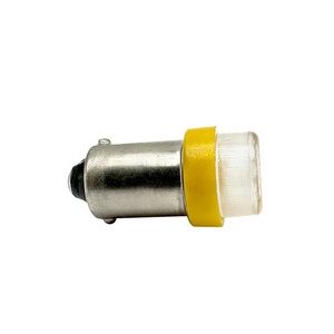 ADT 44 BA9S #555 insert non ghosting couleur <span class=keywords><strong>jaune</strong></span> clair 2 ampoules LED diamant ac 63 volts LED flipper - Product Image 3