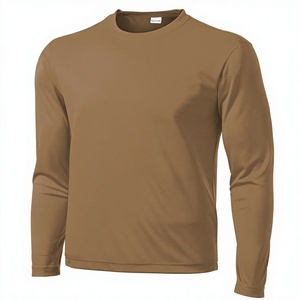 Camiseta Personalizada de Manga Larga con Cuello Redondo para Hombre, 100% Algodón, Tejido Twill, Corte Regular, Estilo Casual Elegante, Secado Rápido, Transpirable - Product Image 4