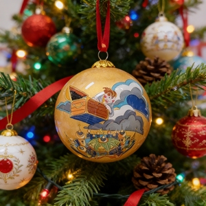 Boules de Noël en verre peintes à l'intérieur sur mesure, fourniture d'usine, autocollants par sublimation, gravure laser, ornements pour décorations d'arbre - Product Image 1