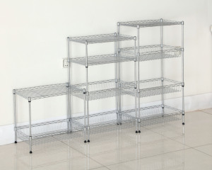 Giá để đồ nhà bếp bằng thép không gỉ 5 tầng đạt chứng nhận NSF, đa năng, để hoa quả, rau củ & giỏ đựng đồ dùng nhà hàng, lẩu - Product Image 4