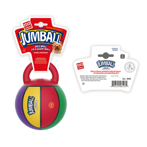 GiGwi Interactive Pet Sports Gummi Basketball Luftgepumptes Hundes pielzeug 14cm Basketball mit Gummi griff für mittlere Hunde - Product Image 6