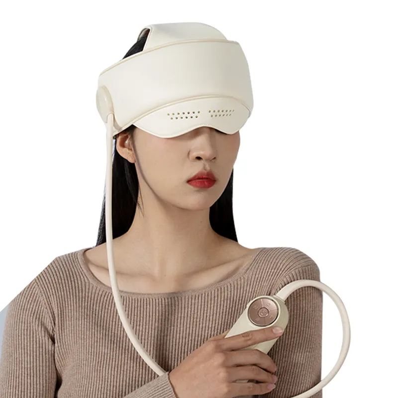 2024 Factory Custom New Product Breathable Air Bag Massage To Relieve Head Fatigue Eye Massager With Heat Compression