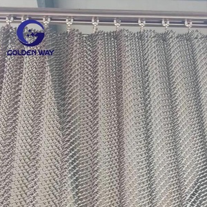 Đẹp thép không gỉ xoắn ốc dây linh hoạt lưới Rèm cho sảnh khách sạn rèm - Product Image 1