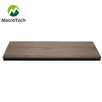 Lantai Dek WPC Modern Terlaris 145*22.5mm Co-extrusion Anti-Slip dengan Emboss 3D Ramah Lingkungan