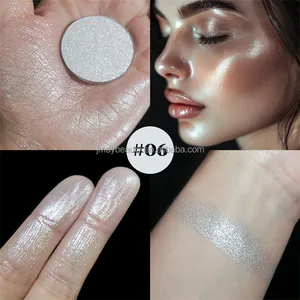 Wholesale Private Label Cosmetics Makeup Sparking High Pigment Diamond Pressed Powder OEM Body Face Glitter Shimmer Highlighter