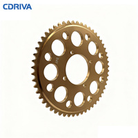 Cdriva Juego de piñones de cadena trasera de motocicleta de alta calidad 54T/64T para motos de Cross/ATV/motocicleta