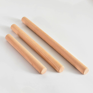 Wooden <b>Rolling</b> Pin For Dough Noodles Dumpling Wrappers 30cm Natural Wood Kitchen <b>Tool</b> Pastry Board Set - Product Image 2