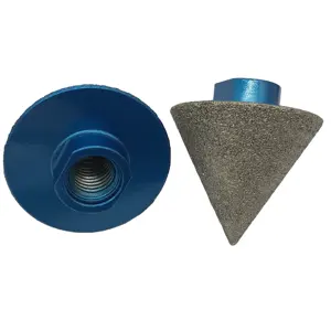 Factory price wholesale sharp ceramic tile rock plate hole pointed cone grinding head diamond finger bit milling cutter