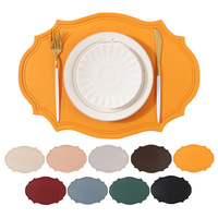 Nouveau dessous de plat et set de table en PVC gaufré style européen INS, résistant à la chaleur et anti-brûlure, le plus vendu