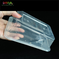 Boîte à lunch jetable en plastique de haute qualité de 500ml avec couvercles pour servir des aliments