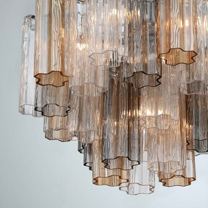 Lustre de plafond pour hôtels, grand lustre LED de plafond, décoration d'hôtel et de restaurant, <span class=keywords><strong>tube</strong></span> en verre américain de qualité supérieure - Product Image 2