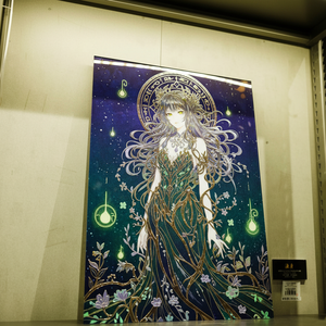 Poster in Vetro con Stampa Digitale Multistrato in Rilievo 3D Personalizzato Premium con Foglia d'Oro Arte Acrilica Decorazione Murale Moderna - Product Image 5