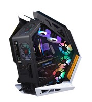 Boîtier PC Micro ATX personnalisé, boîtier de jeu ITX, boîtier d'ordinateur en verre de qualité supérieure, boîtier PC à double compartiment
