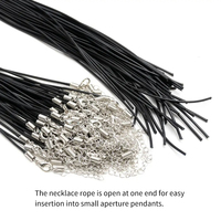 100 pièces 1.5mm ciré collier corde homard fermoir chaîne pour bijoux à bricoler soi-même faisant en vrac accessoires de mode pour Bracelets et colliers