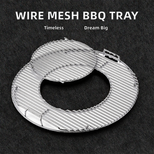 Accesorios de Parrilla de Malla de Alambre Soldada de Acero Antiadherente Redonda Plateada SanXing <span class=keywords><strong>para</strong></span> <span class=keywords><strong>Barbacoa</strong></span> de <span class=keywords><strong>Carbón</strong></span> al Aire Libre y Bandejas <span class=keywords><strong>para</strong></span> Hornear - Product Image 3