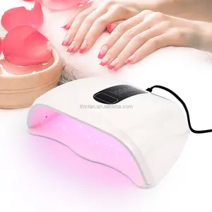 96W RED Light LED de alta Potência Prego Lâmpada Duas Mãos Lâmpada UV Gel Manicure Unha Polonês Máquina De Secar Roupa para secagem rápida Todos Os Gel Polonês