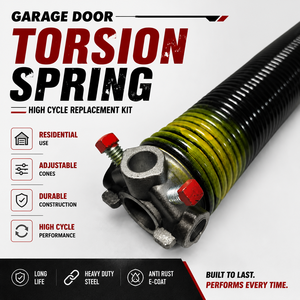 Garage <b>Door</b> Torsion <b>Spring</b> Residential Durable Cones Adjustable Garage <b>Door</b> <b>Springs</b> High Cycle Replacement Kit - Product Image 1
