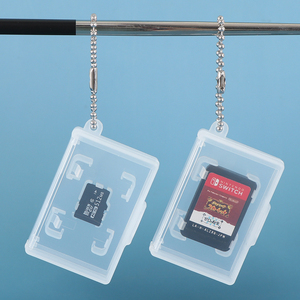 Étui de protection pour carte Micro SD SUNSHING Mini en plastique pour cartes de jeu Nintendo, boîte de rangement portable pour cartes mémoire TF avec chaîne - Product Image 3