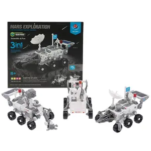 3 in 1 DIY solar betriebenes Spielzeug auto Mars Exploration Abenteuer Fahrzeug Montage Roboter Kit Stiel Solar Spielzeug für Kinder Mars Rover