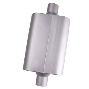 Silenciador de Escape Ovalado <span class=keywords><strong>Flowmaster</strong></span> de 4 y 9 Pulgadas, Tubería de Acero Inoxidable Aluminizado para Automóviles - Product Image 1