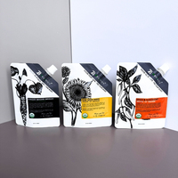 Pochette à bec verseur transparente de qualité alimentaire pour liquides (eau, jus, vodka) – Tailles 100 ml, 250 ml, 500 ml, 1 L, 2,5 L, 5 L