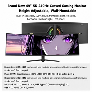 <span class=keywords><strong>Monitor</strong></span> Curvo CoreNest de 49 Pulgadas, 5K Ultra Ancho, Relación de Aspecto 32:9, Pantalla HDR 400, <span class=keywords><strong>Tipo</strong></span>-<span class=keywords><strong>C</strong></span>, 144Hz, IPS, para Juegos y Oficina - Product Image 4