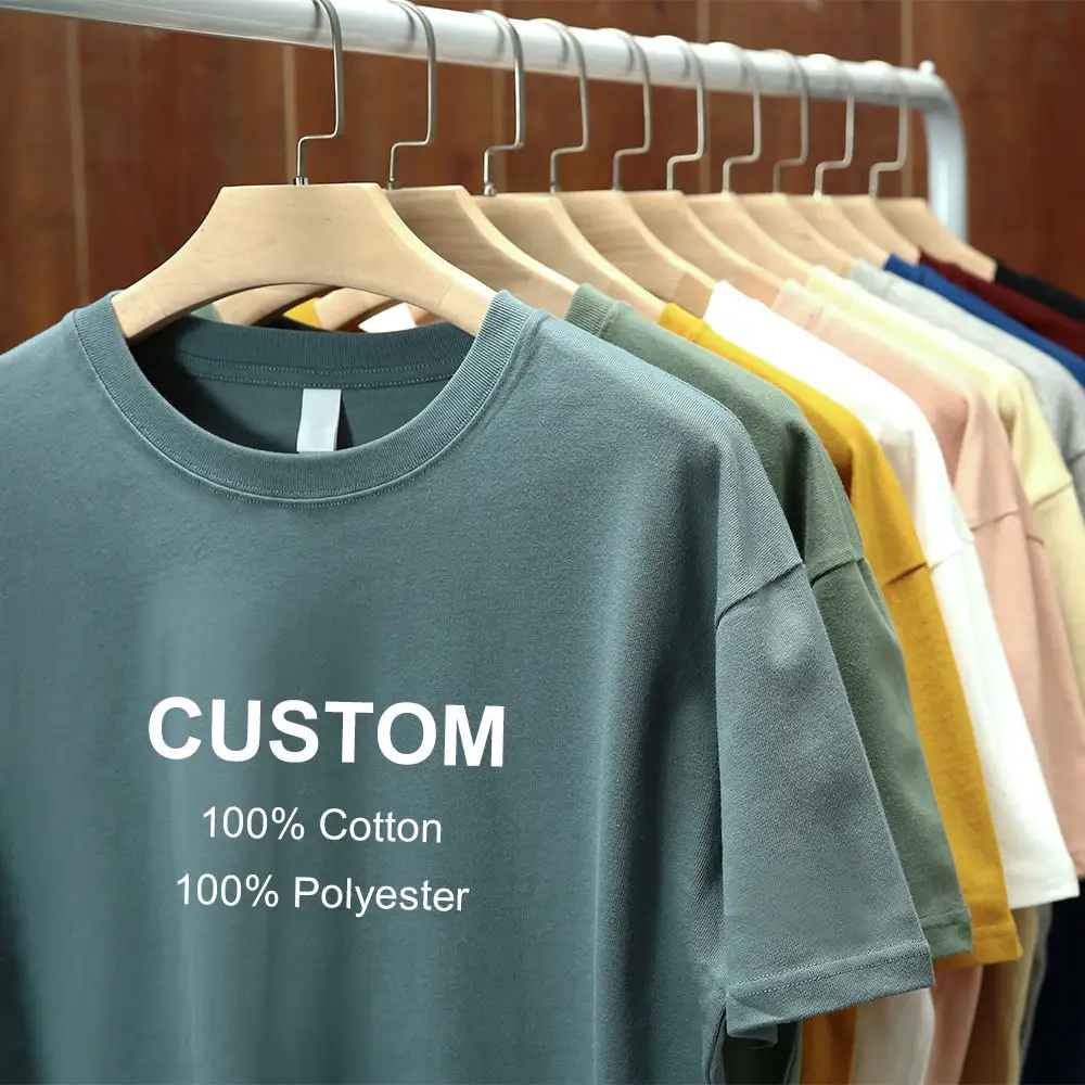 Großhandel Plain T-Shirt Benutzer definierte T-Shirt Baumwolle Designer T-Shirt Hersteller Blank T-Shirt Für Männer T-Shirt Baumwolle Herren T-Shirts