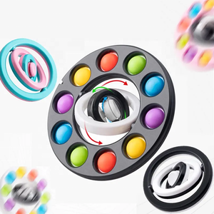 ZG Rotation Du Bout Des Doigts Gyro Bulle Fidget Jouet Bulle Plat Éducatif Pousser Bulle Jouet De Bureau Fidget <span class=keywords><strong>Spinner</strong></span> - Product Image 1