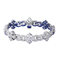 Bracelet Hip Infinity en Argent Sterling 925 Plaqué Or Blanc, Sertissage Griffe, Moissanite VVS Taille Brillant, Croix Givrée 14mm, Bijoux de Mode
